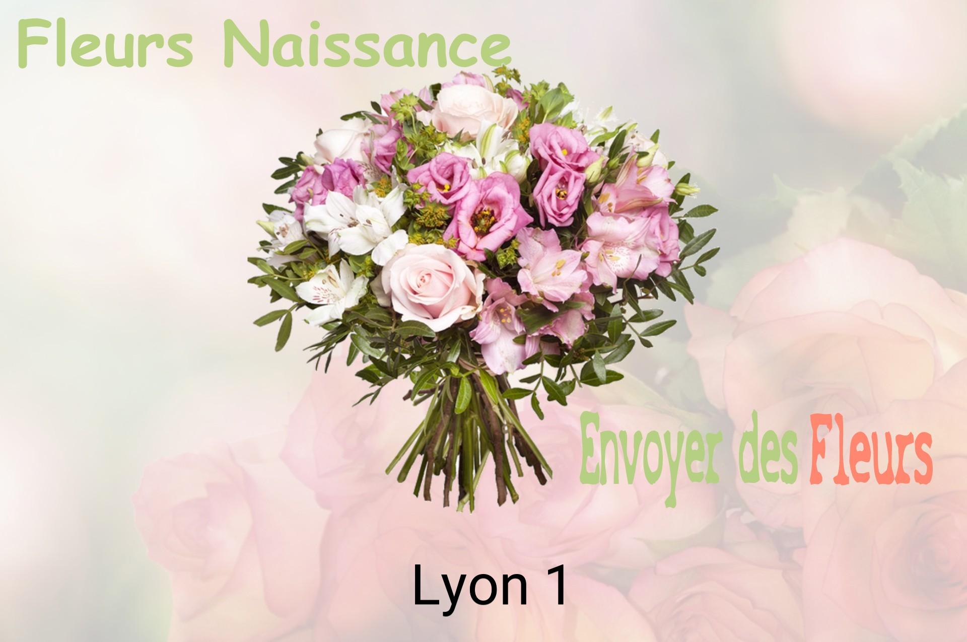 Bouquet de fleurs de naissance livré à Lyon-1